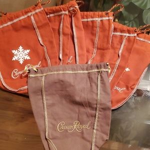 Crown Royal Bags. Set of 7